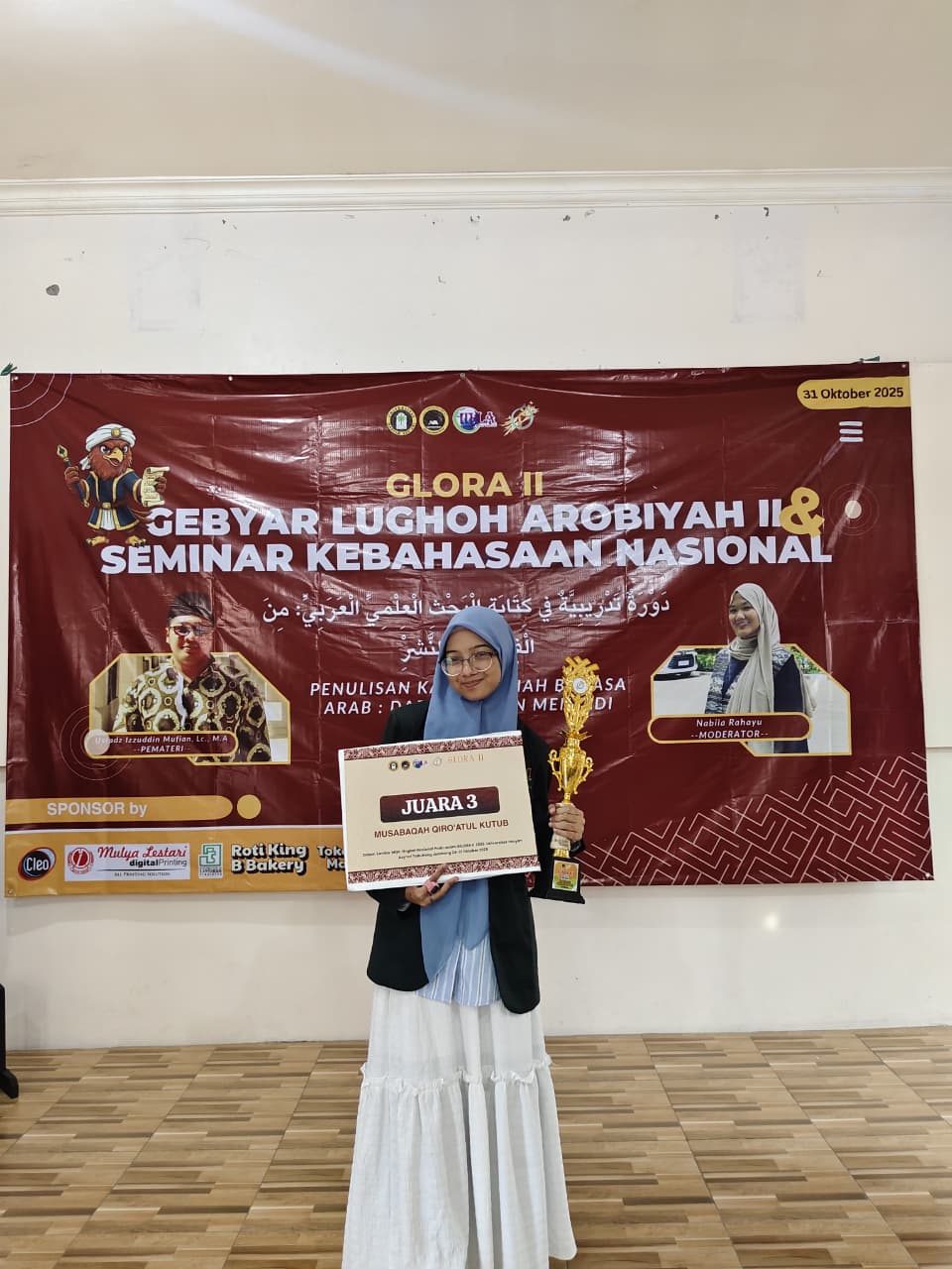 Juara III Musabaqoh Qiro'atul Kutub